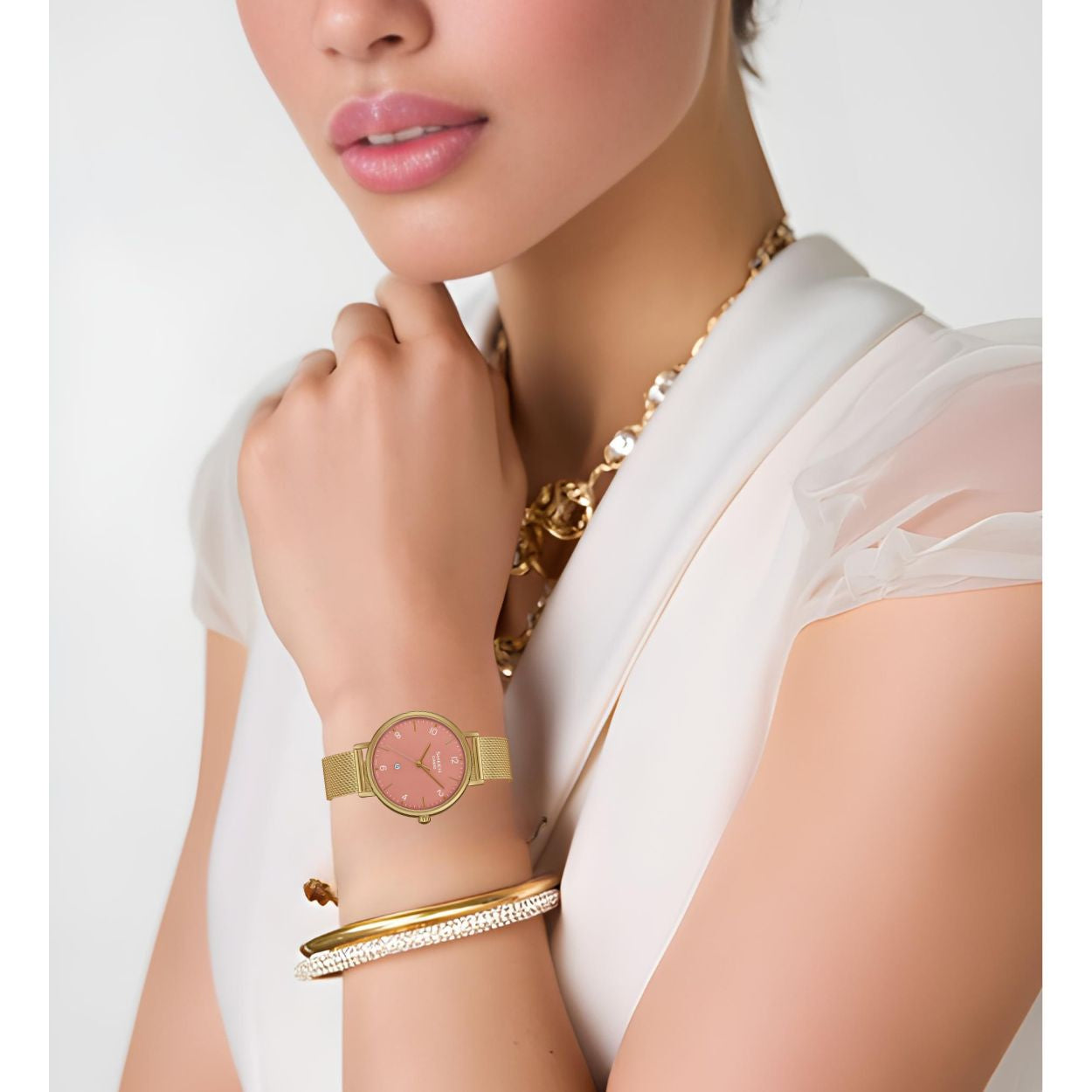 SHEEN Women's Watch Analog - SHE-4562GM-4AUDF