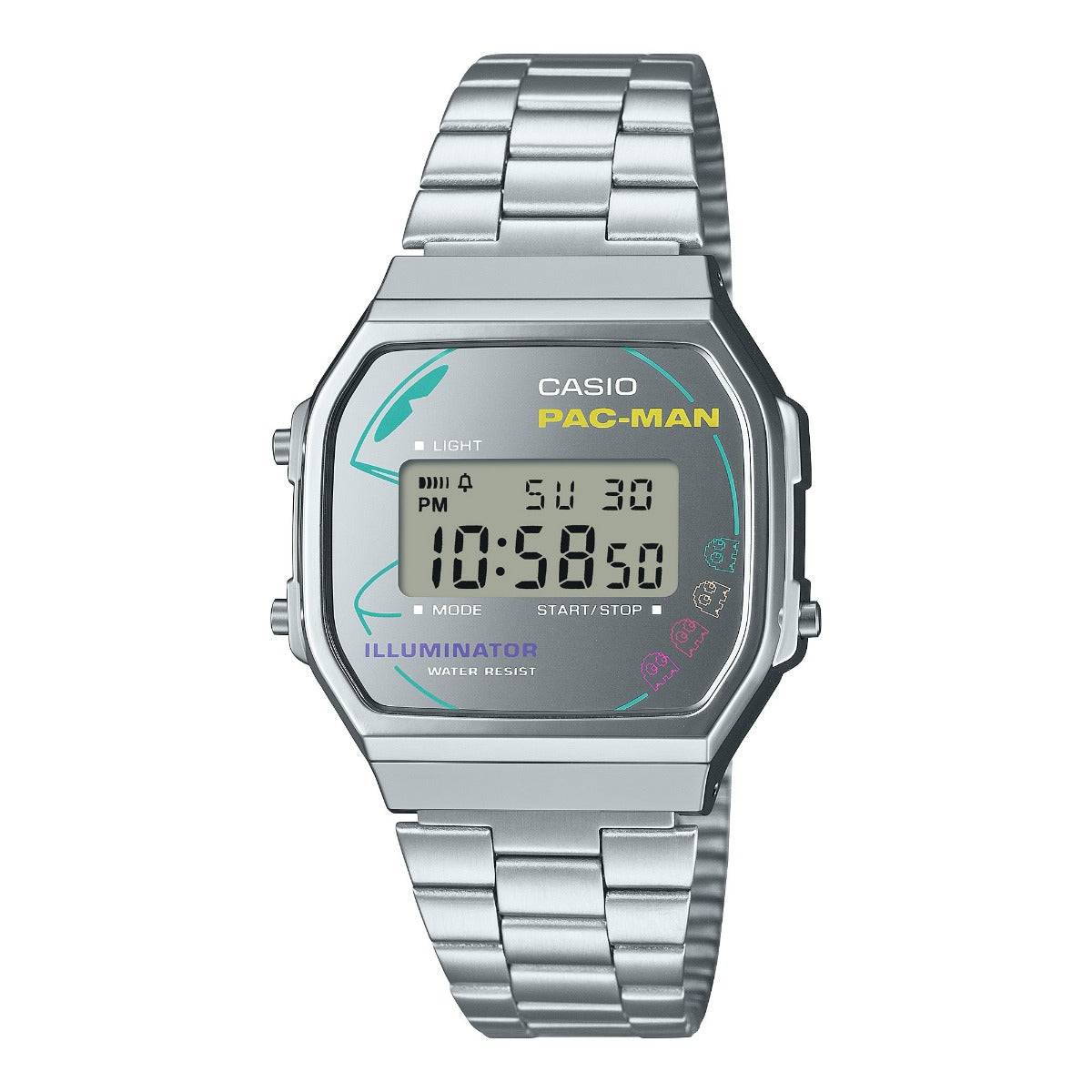 CASIO 45th PAC-MAN anniversary Edition Unisex Digital Watch - A168WEPC-7ADR