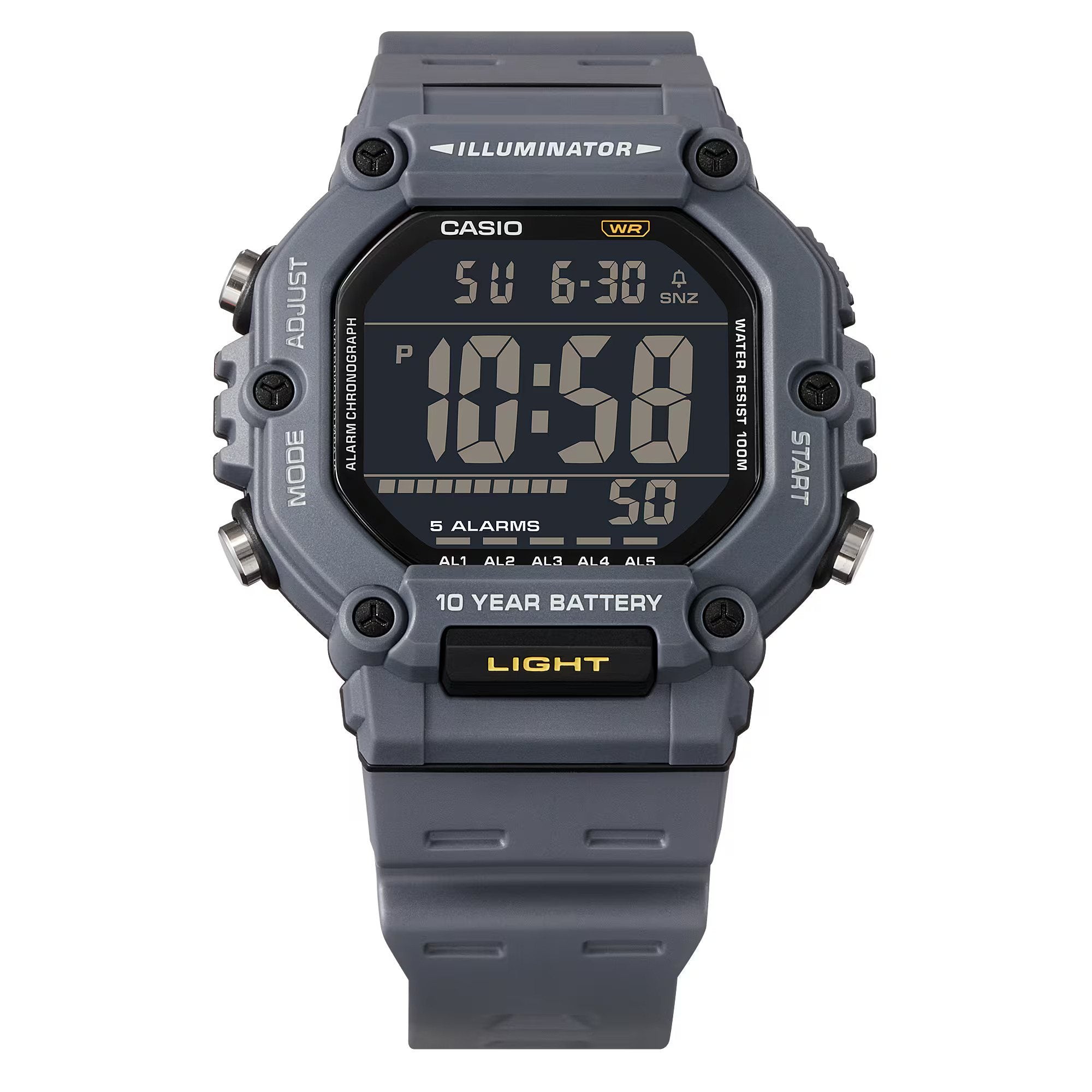 CASIO 10-Year Battery 100m water resistance Sporty Men's Watch Digital - AE-1600H-8BVDF