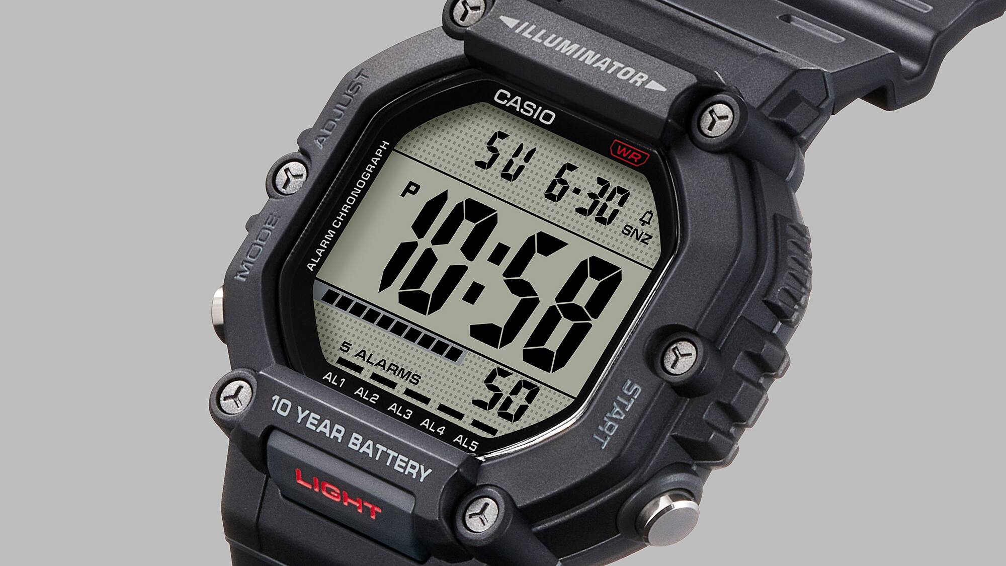 CASIO 10-Year Battery 100m water resistance Sporty Men's Watch Digital - AE-1600H-1AVDF