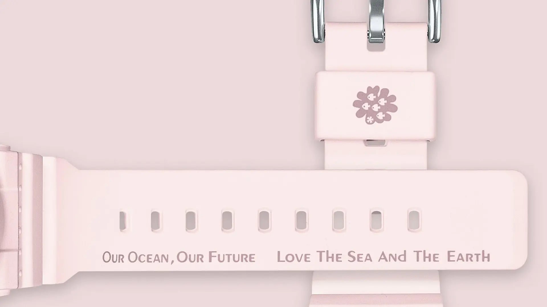 BABY-G Women's Watch Aqua Planet Collaboration Analog-Digital - BA-110AQ-4ADR