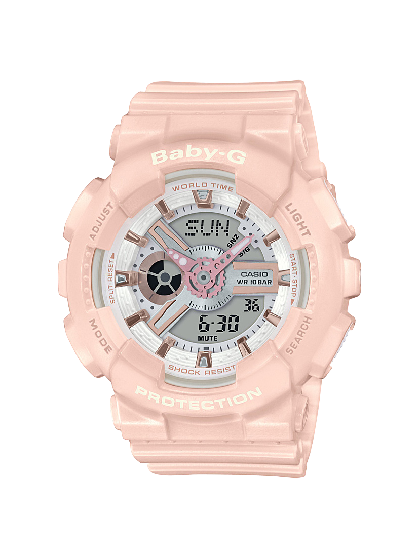 BABY-G Women's Analog-Digital Watch BA-110RG-4ADR
