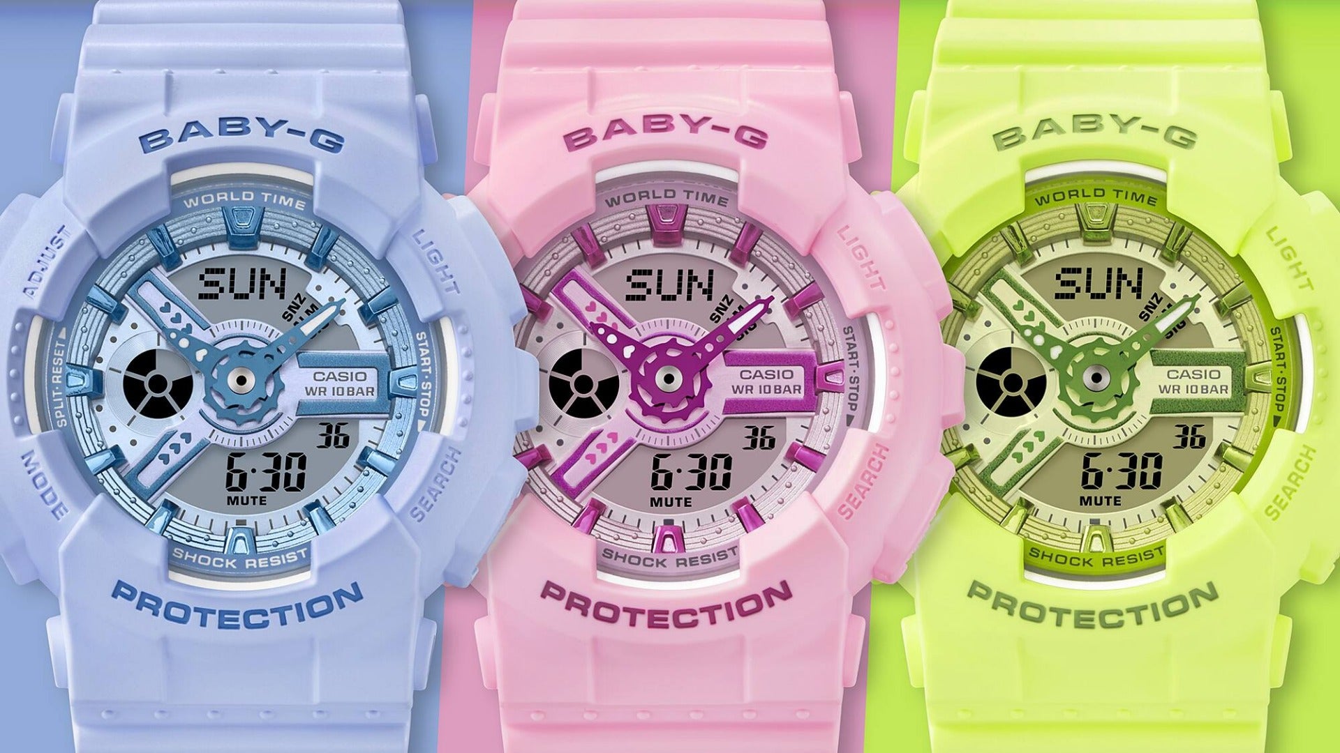 BABY-G Women's Analog-Digital Watch - BA-110YK-2ADR