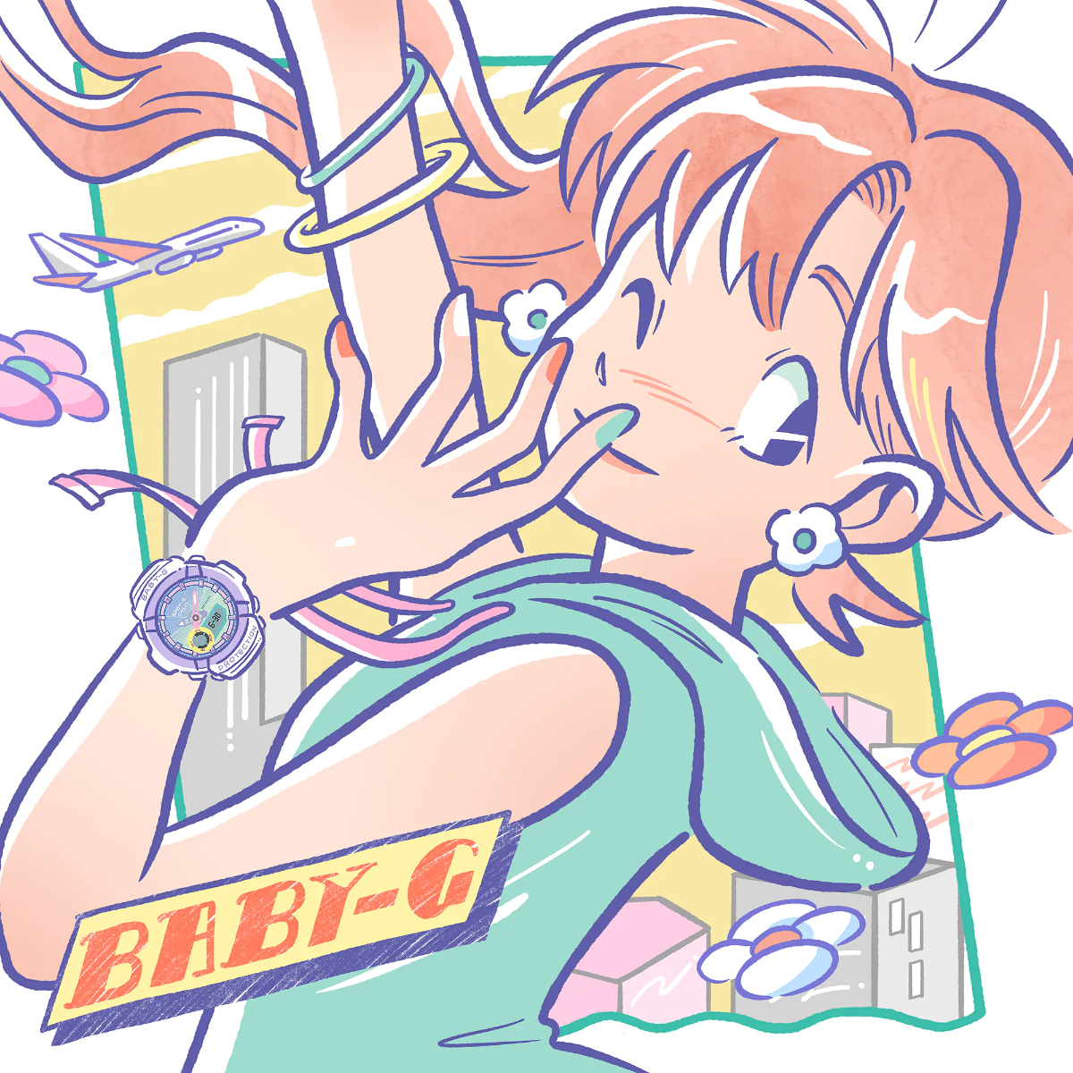 Baby-G Women's Analog-Digital Watch BGA-280PM-7ADR