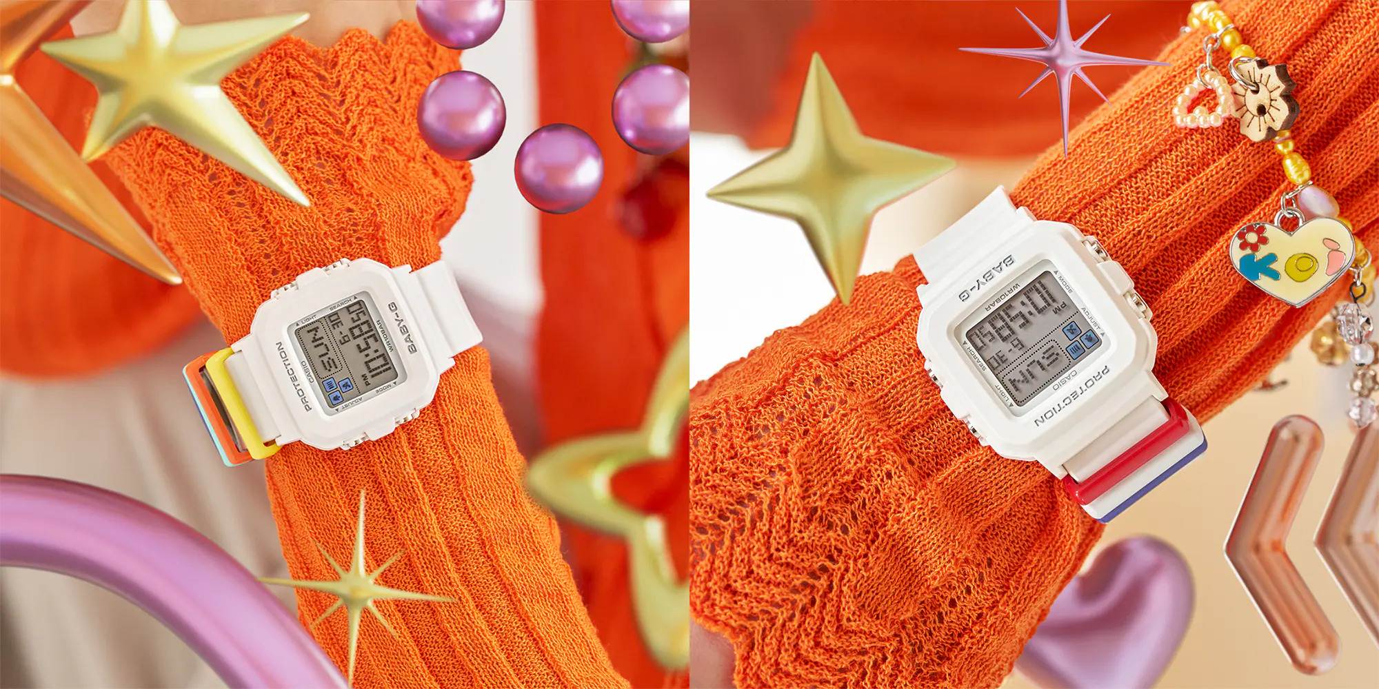 BABY-G PLUS Pixel art Square Women's Watch Digital - BGD-10L-7DR