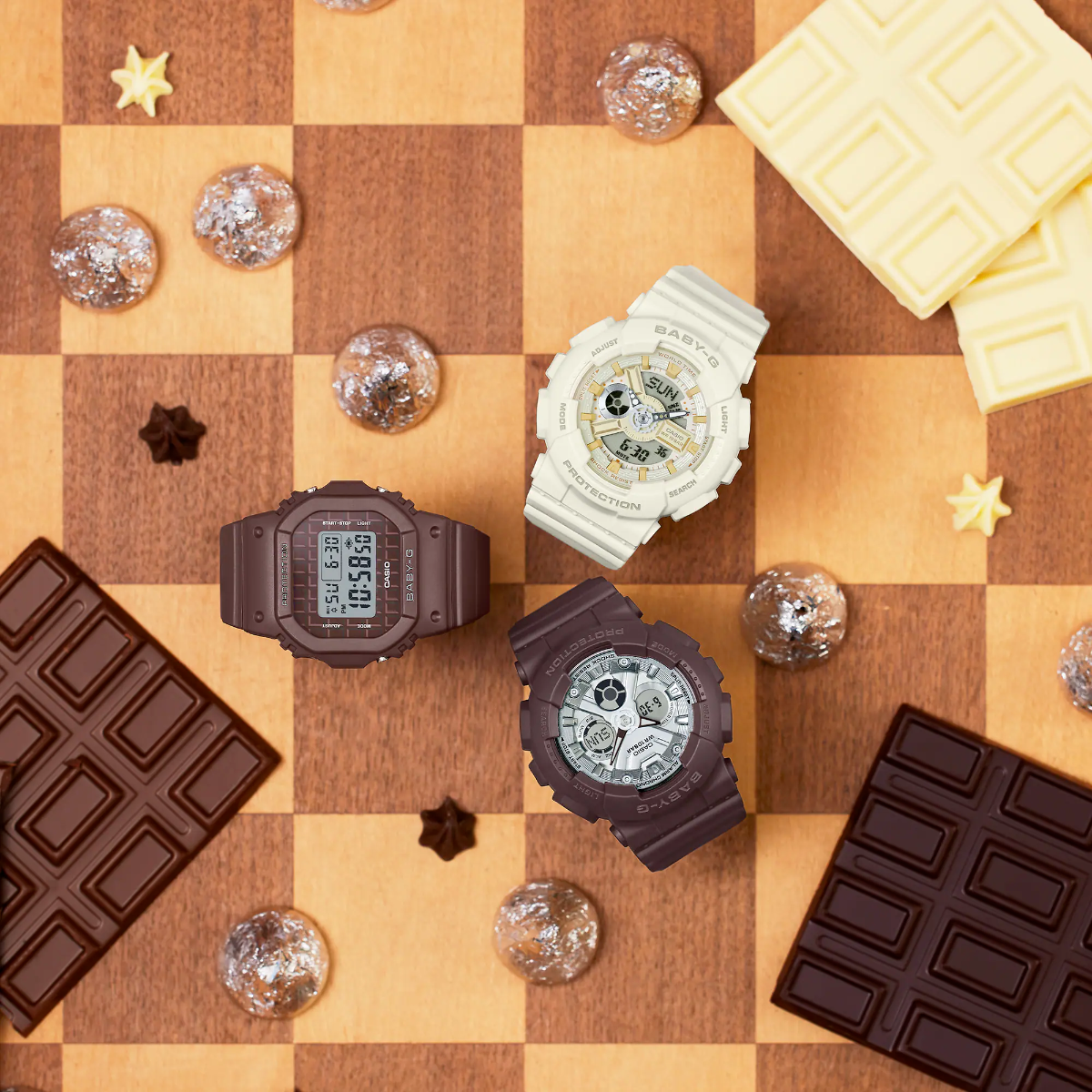 Baby-G Women's Digital Inspired by Chocolate Bars BGD-565USW-5DR