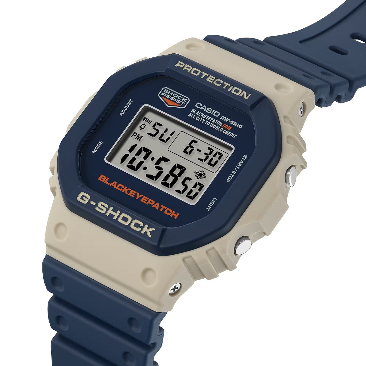 G-SHOCK BlackEyePatch Collaboration Men's Digital Watch - DW-5610BEP-2DR