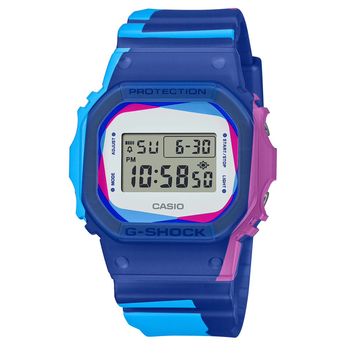 G-Shock watch, special edition, with fun colors DWE-5600PR-2DR