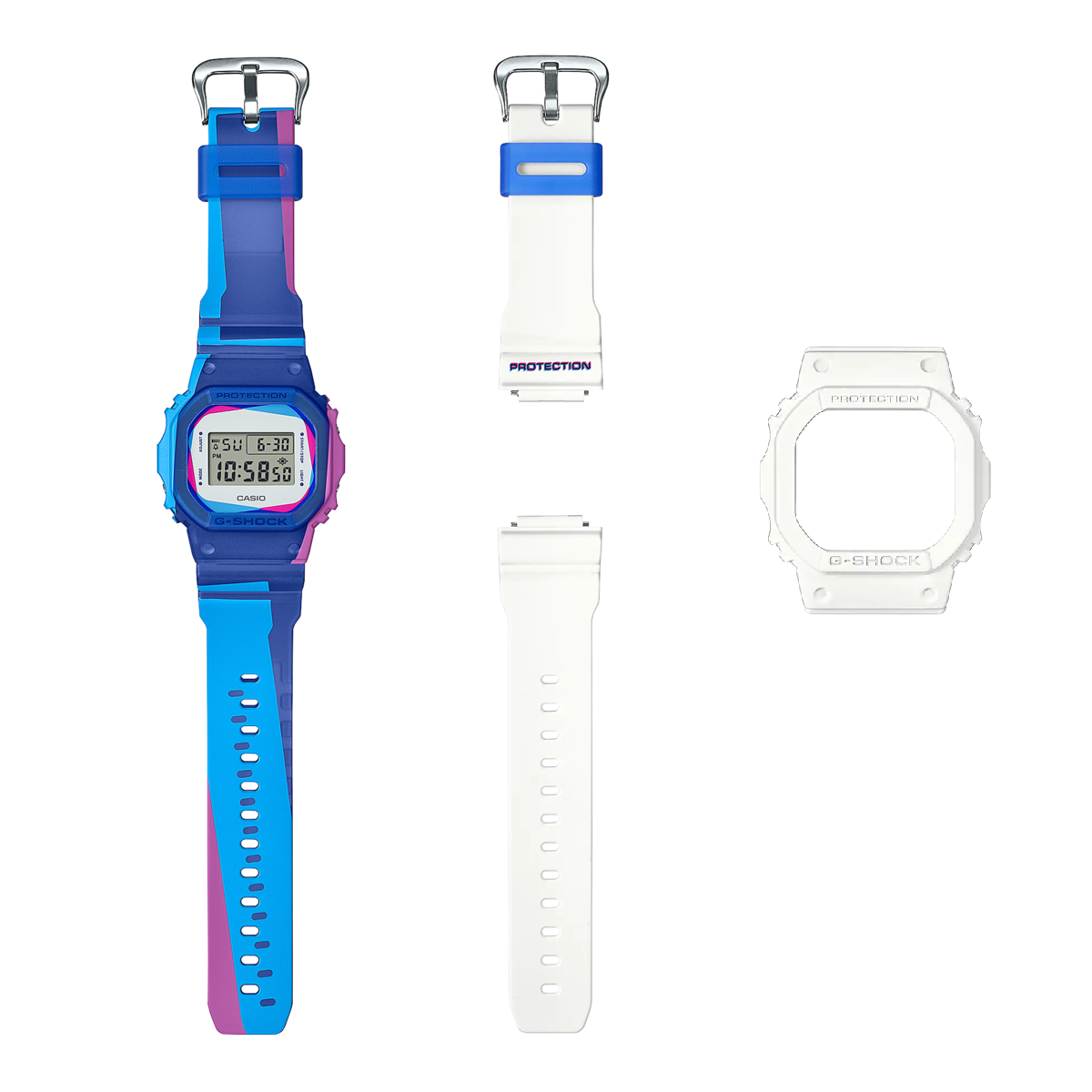 G-Shock watch, special edition, with fun colors DWE-5600PR-2DR