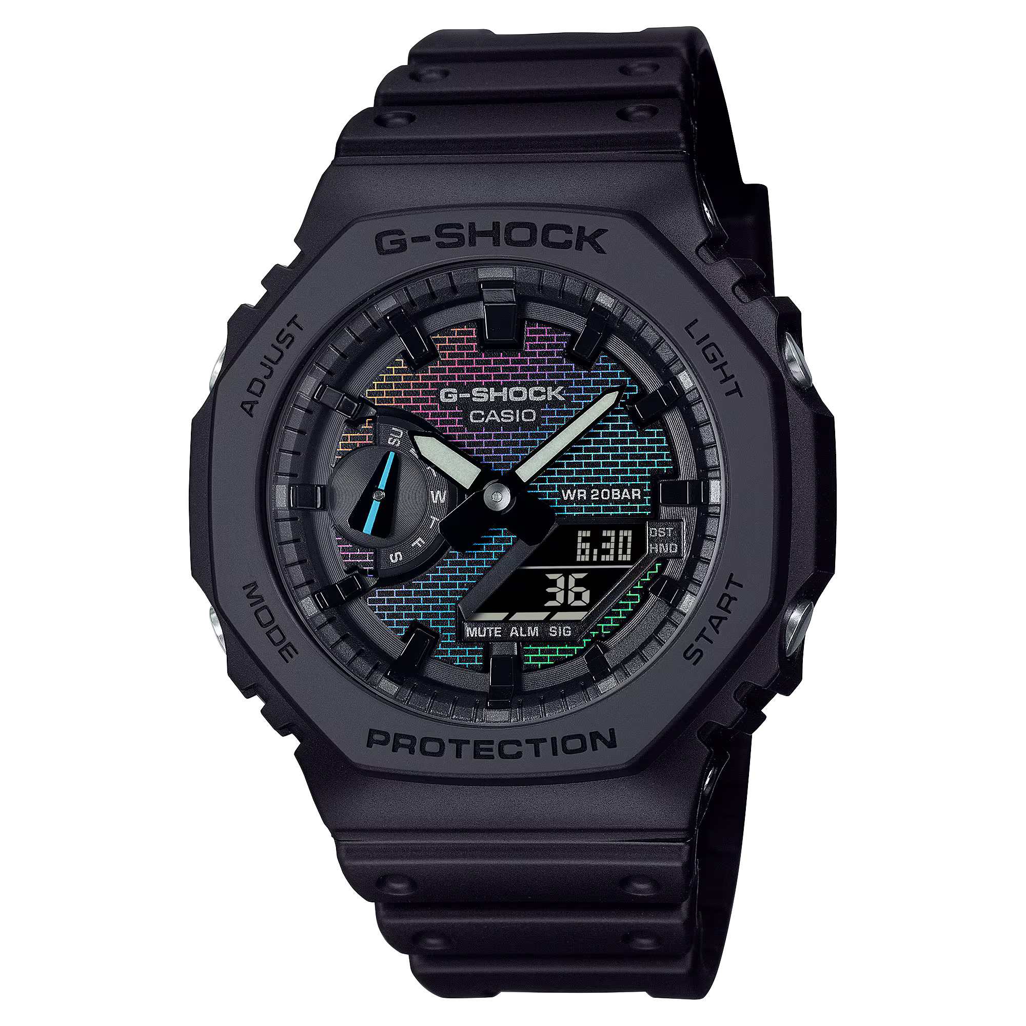 G-SHOCK Casual Men Watch Rainbow Brick Wall - GA-2100RW-1ADR
