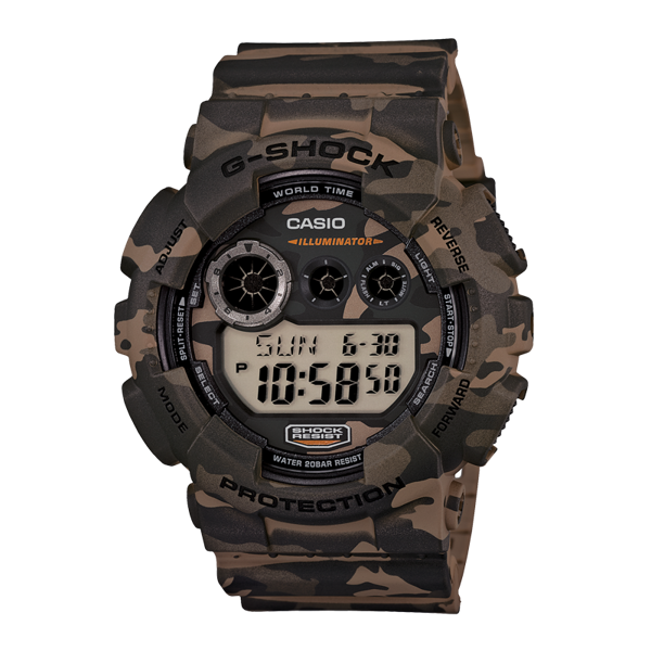 G-SHOCK Camouflage Men Watch GD-120CM-5DR