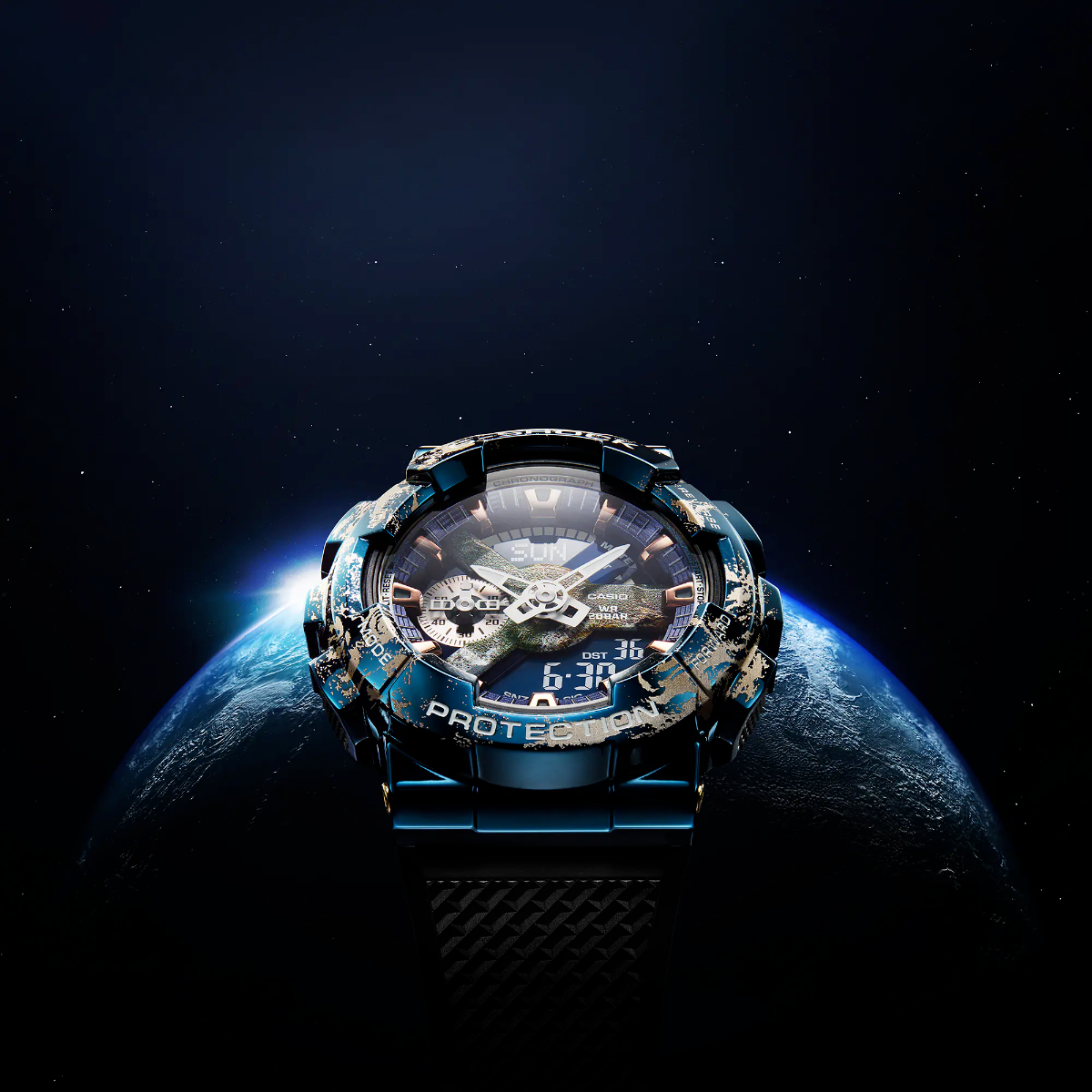 G-SHOCK EARTH Special Edition - Solid Metal Frame GM-110EARTH-1ADR