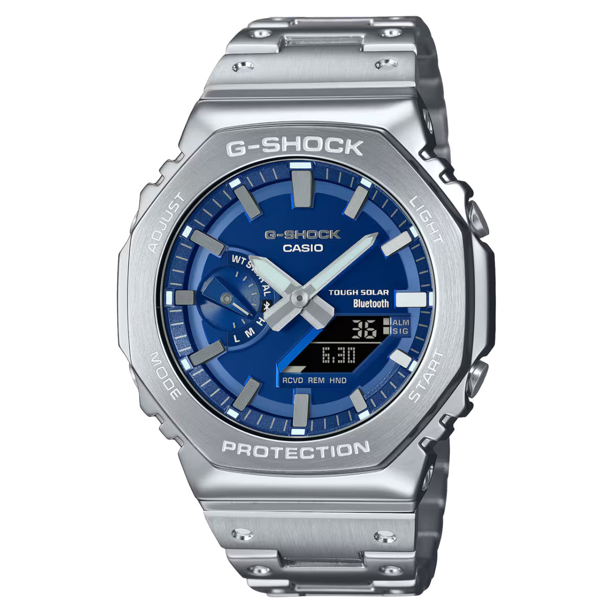 G-SHOCK Men's Full Metal Smartphone-Link Tough Solar Analog-Digital Watch - GM-B2100AD-2ADR
