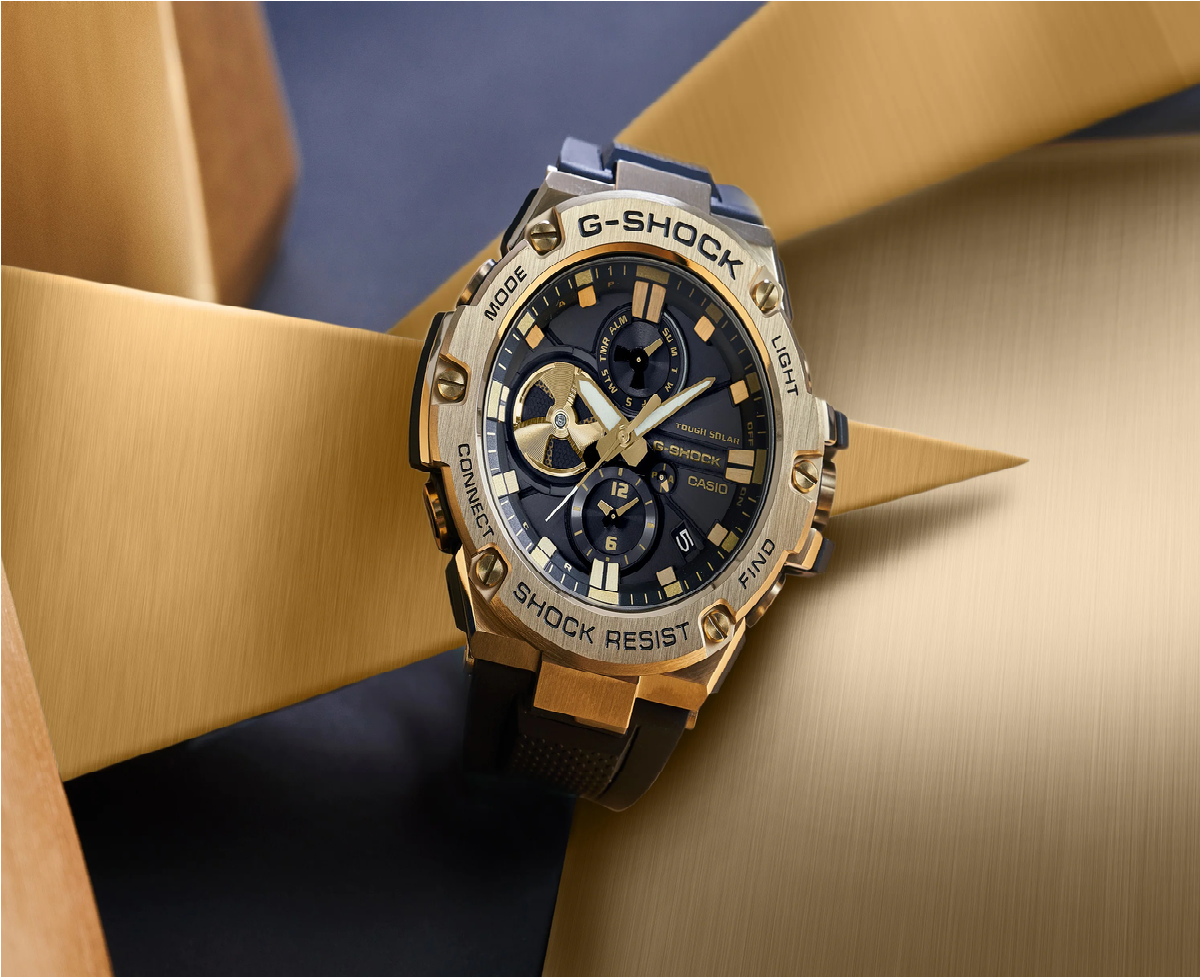 G-SHOCK G-Steel Stainless Steel Watch GST-B100GB-1A9DR