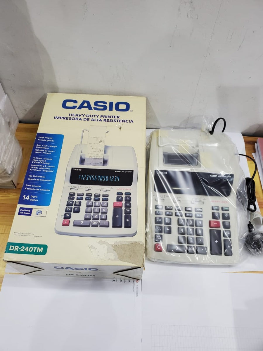 DR-240TM HEAVY DUTY CALCULATOR + PRINTER (slight Box Damage)