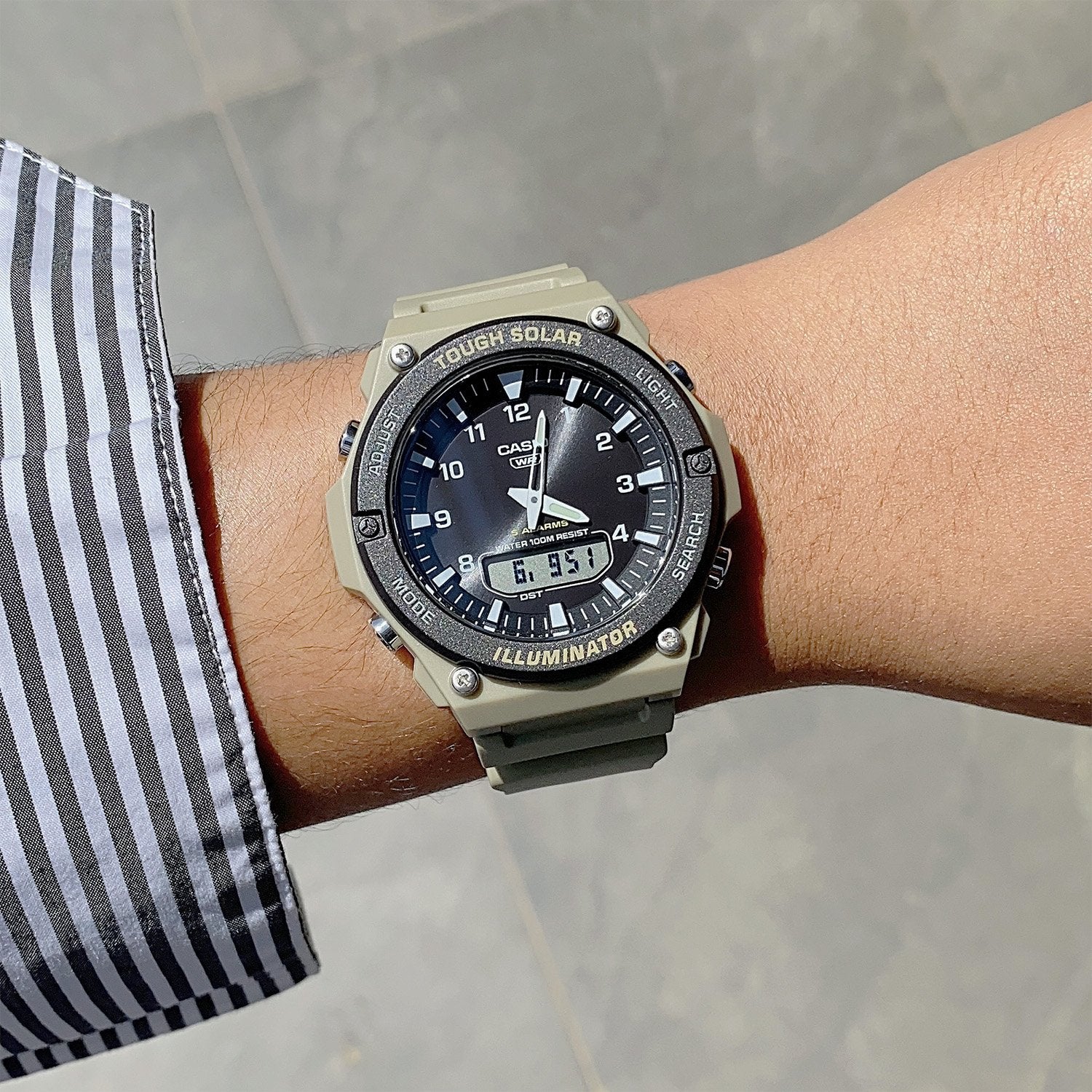 CASIO solar power Digital-Analog Men Watch AQ-S820W-5AVDF