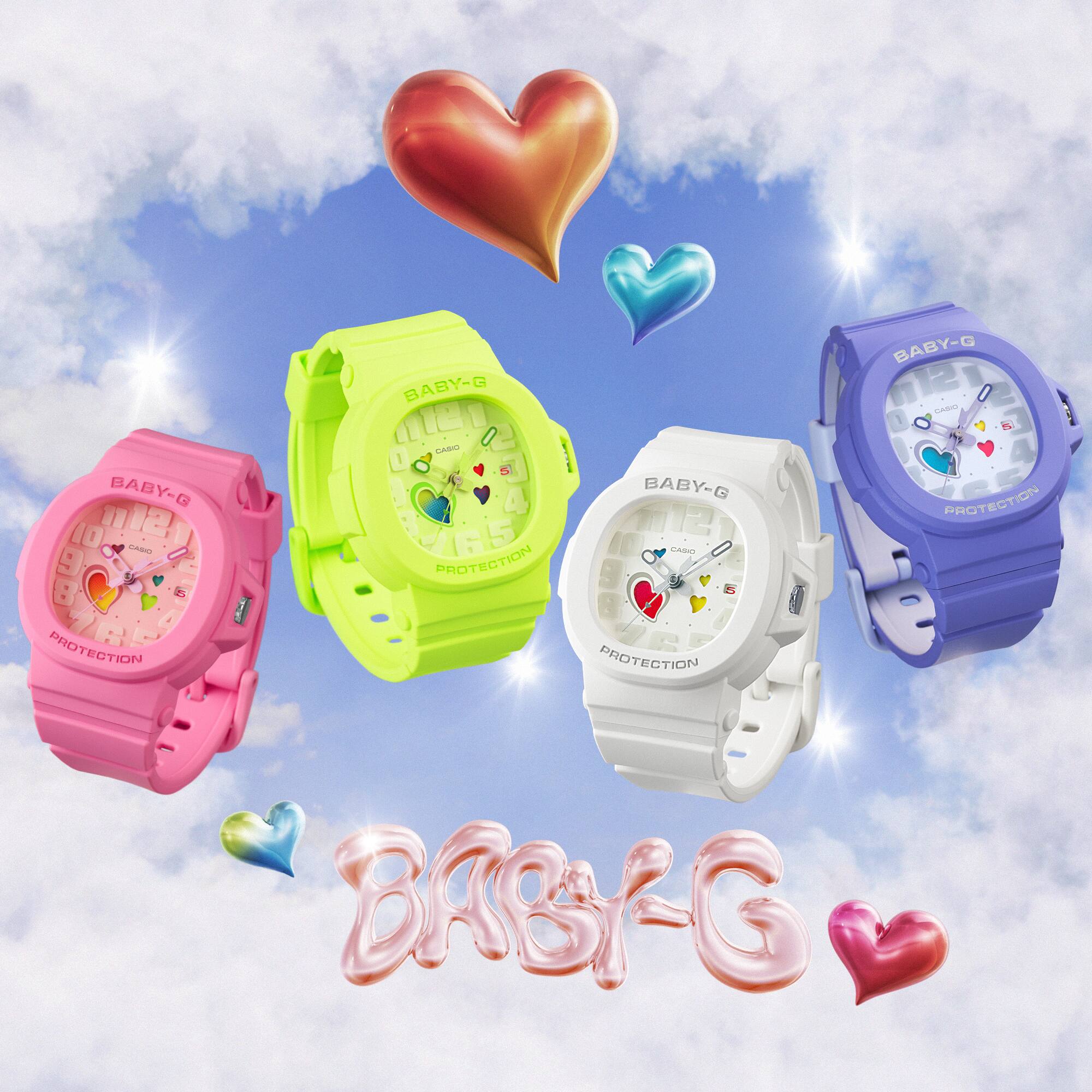 BABY-G Watch PLAYFUL HEARTS SERIES BGA-10-6ADR