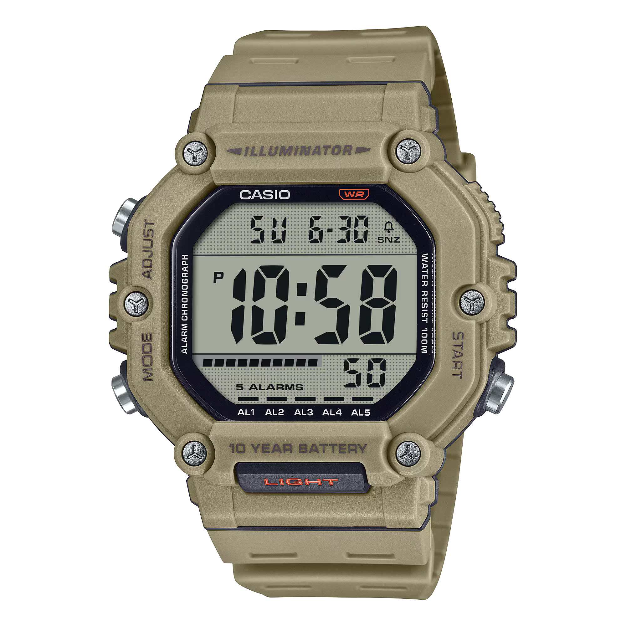 CASIO 10-Year Battery 100m water resistance Sporty Men's Watch Digital - AE-1600H-5AVDF