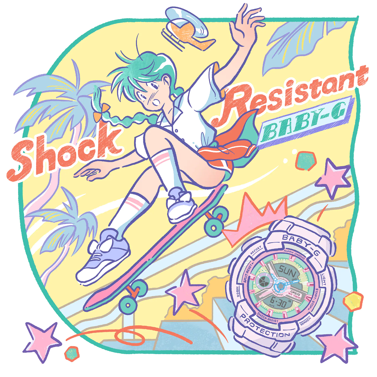 Baby-G Women's Analog-Digital Watch BA-110XPM-6ADR