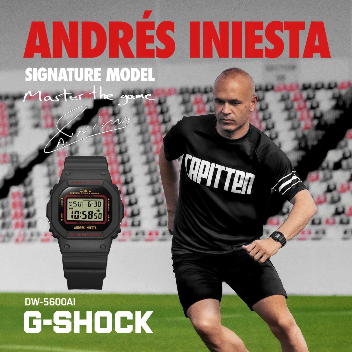 G-SHOCK Andrés Iniesta’s signature watch - DW-5600AI-1DR