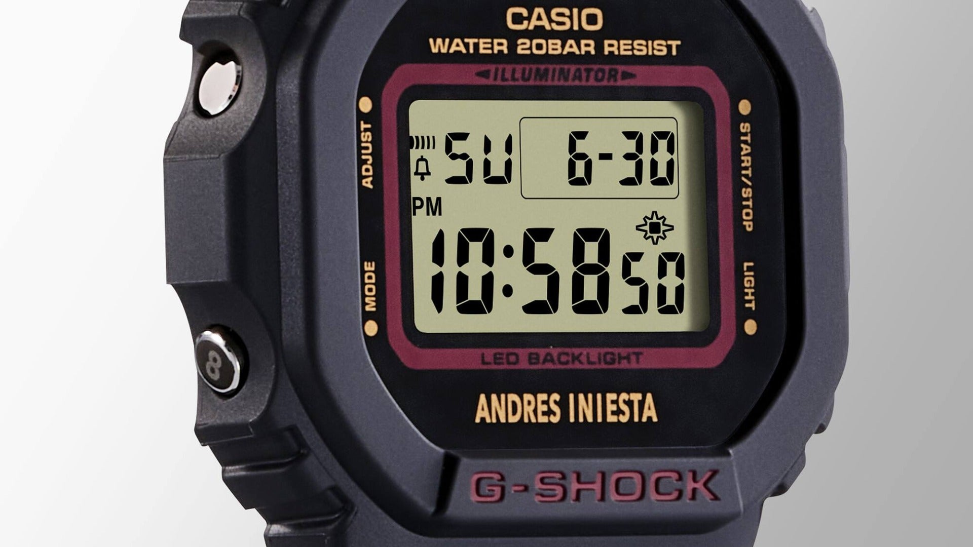 G-SHOCK Andrés Iniesta’s signature watch - DW-5600AI-1DR