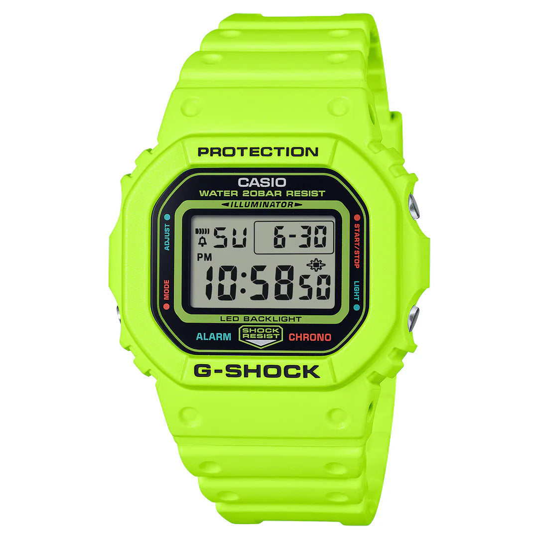G-SHOCK Men's Watch Digital Vivid Colors - DW-5600EP-9DR