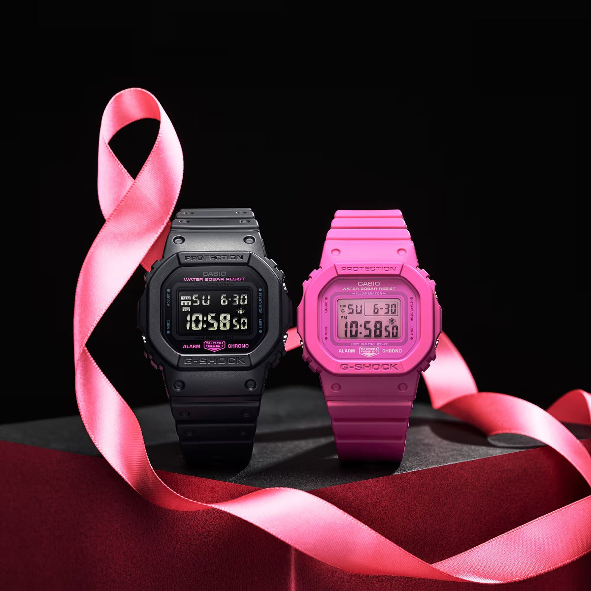 G-SHOCK Pink Ribbon Women's Digital Watch - GMD-S5610PK-4DR