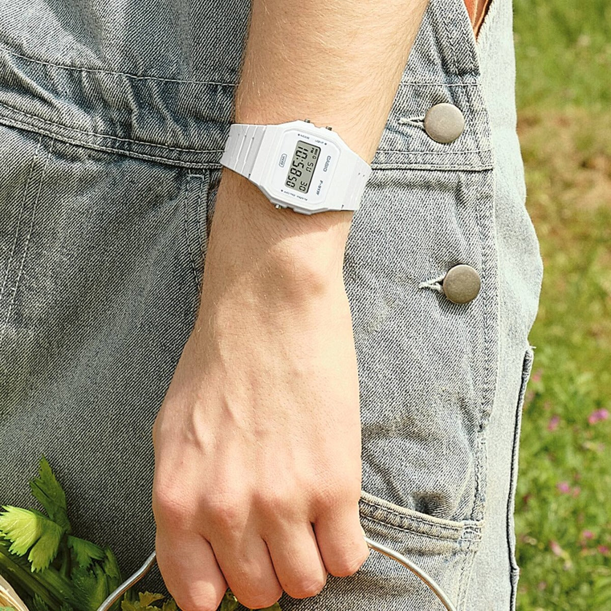 CASIO Vintage Unisex Watch F-91WB-7ADF