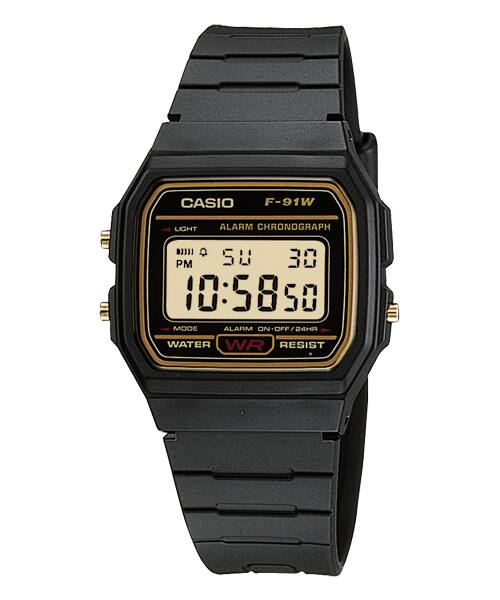 CASIO Vintage Unisex Watch F-91WG-9QDF
