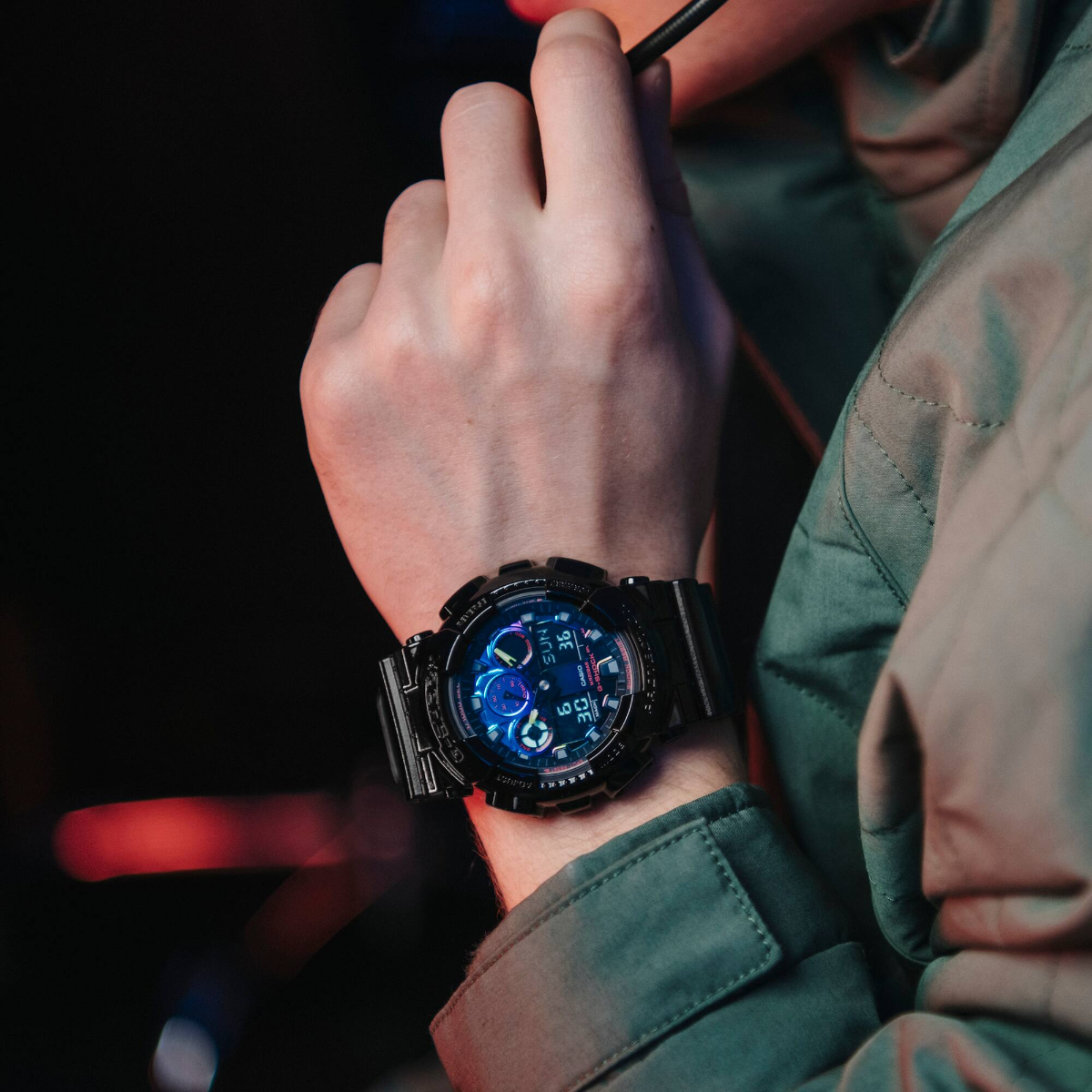 G-SHOCK Rainbow lineup GA-100RGB-1ADR