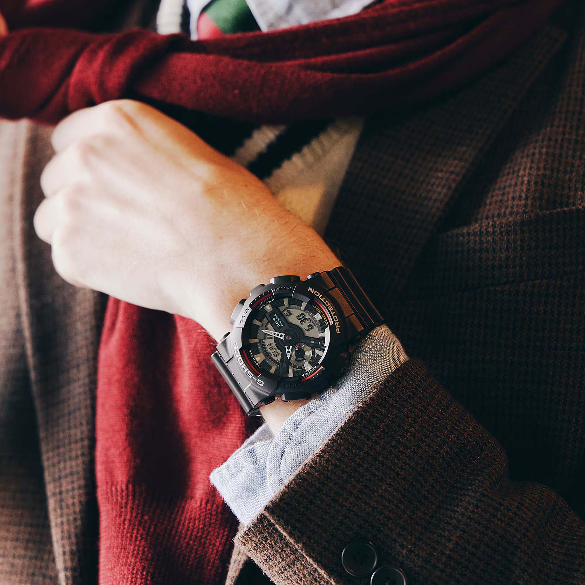 G-SHOCK Iconic Styles Color Line Sporty Men's Watch Analog-Digital - GA-110RL-1ADR