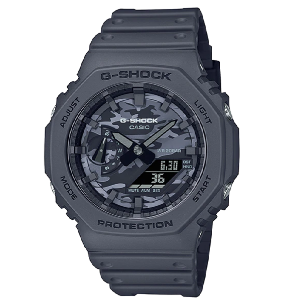 G-SHOCK Men Camouflage Watch GA-2100CA-8ADR
