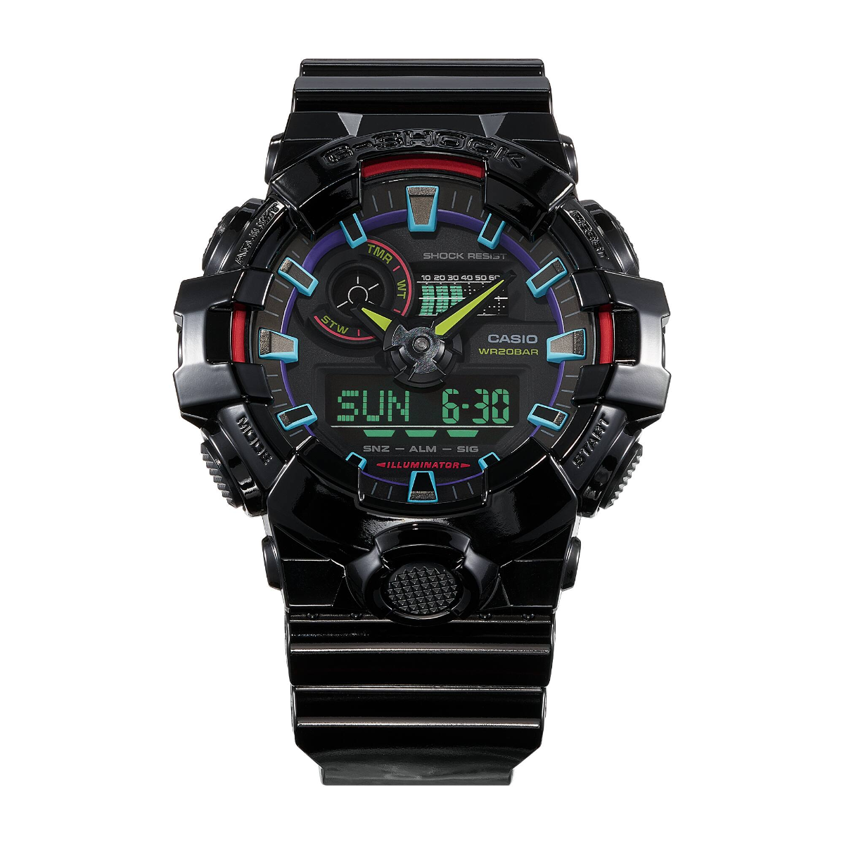 G-SHOCK Rainbow lineup GA-700RGB-1ADR
