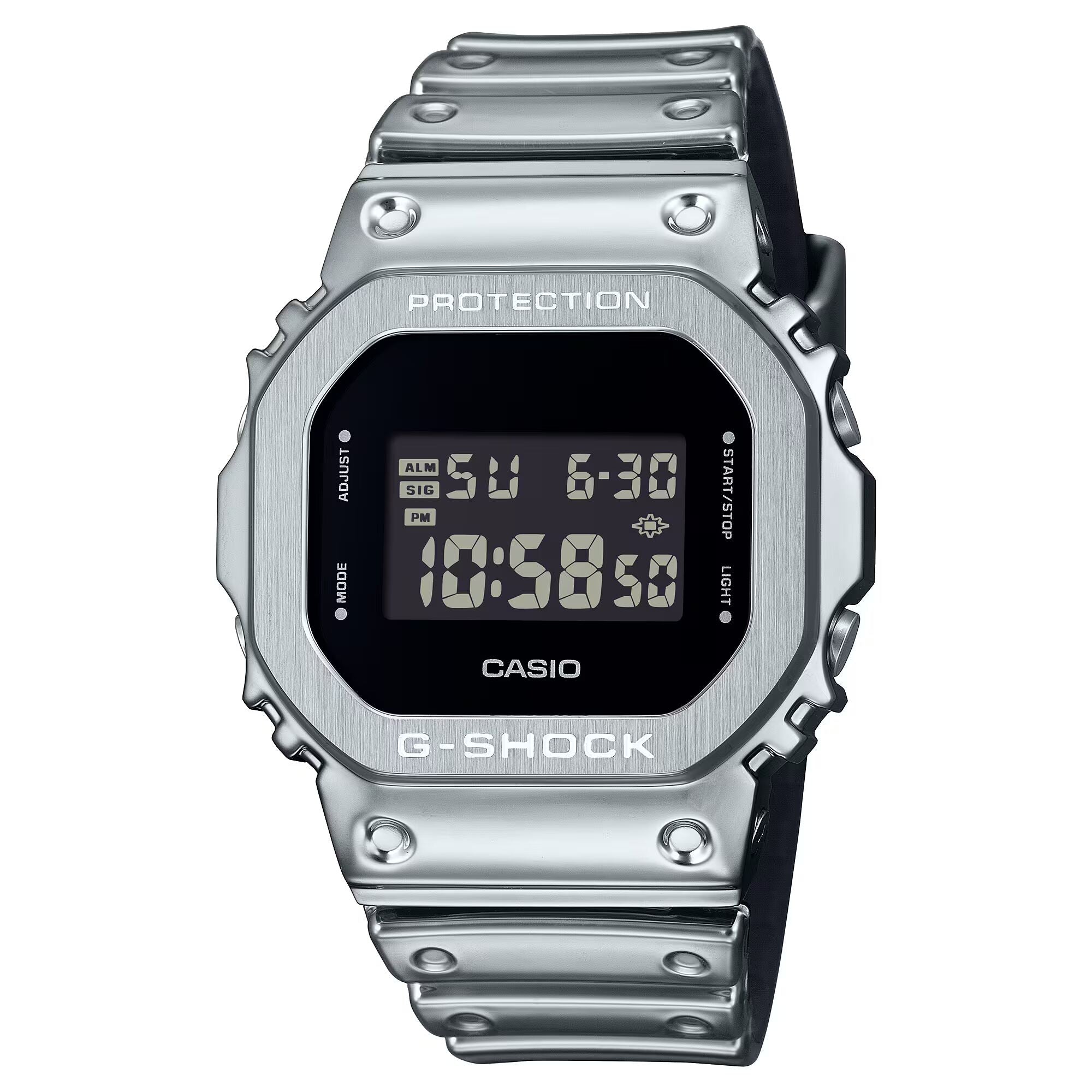 G-SHOCK G-STEEL FINE METALLIC SERIES Silver Men's Watch Digital - GM-5600YM-8DR