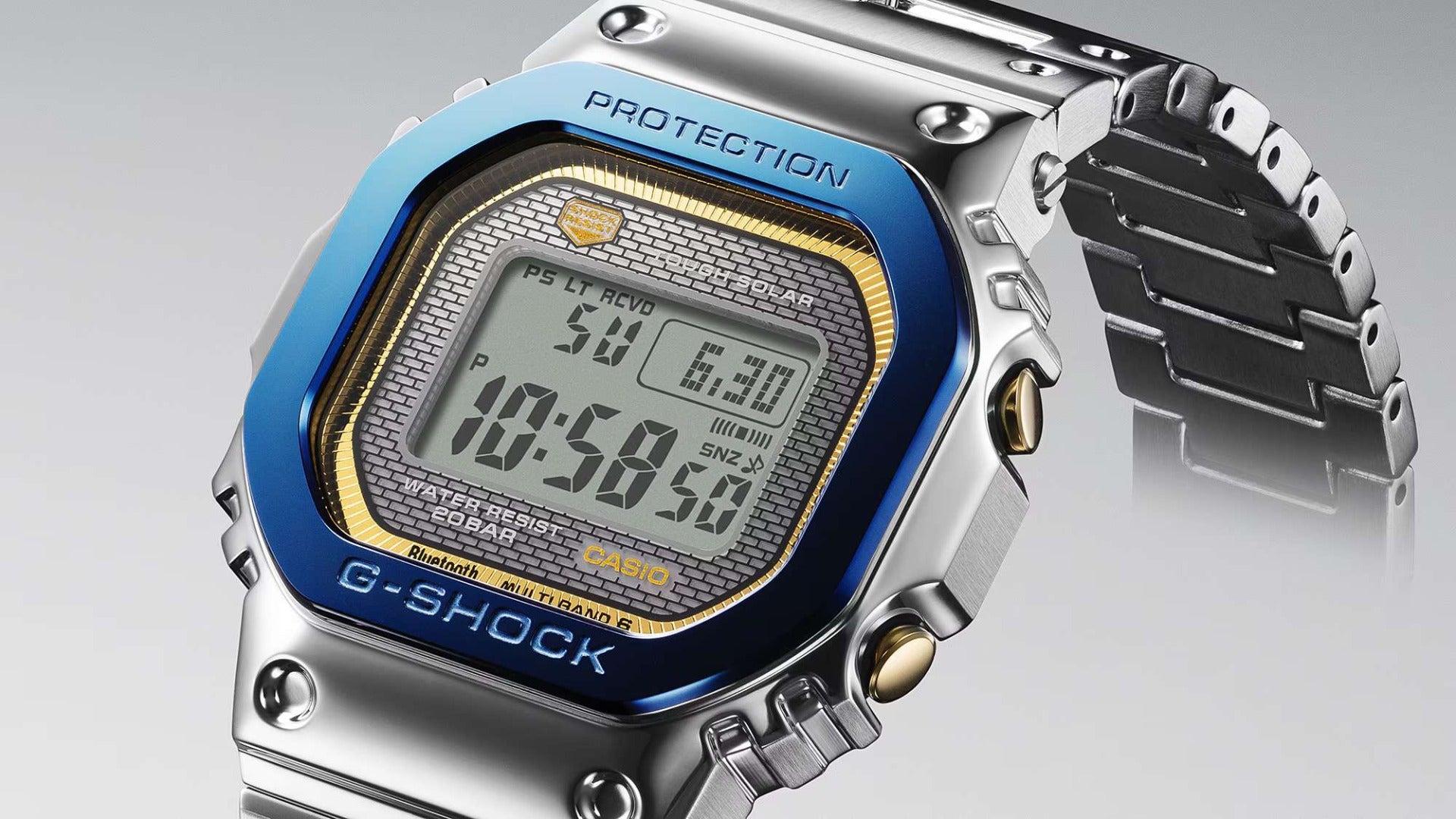 G-SHOCK 50TH ANNIVERSARY Limited Edition Full Metal Men's Digital Watch - GMW-B5000SS-2DR