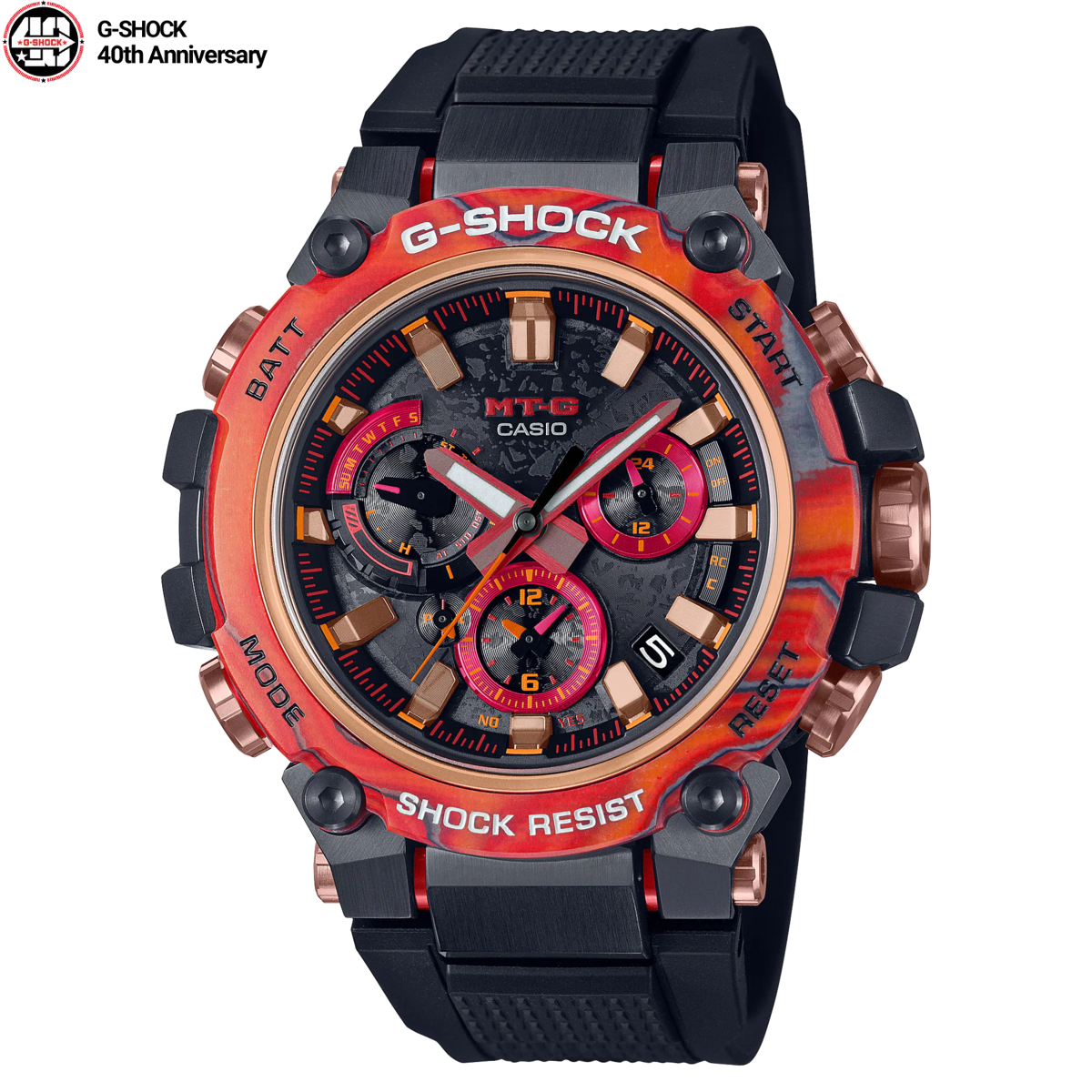 G-Shock Flare Red Limited Edition 40th Anniversary - MTG-B3000FR-1ADR