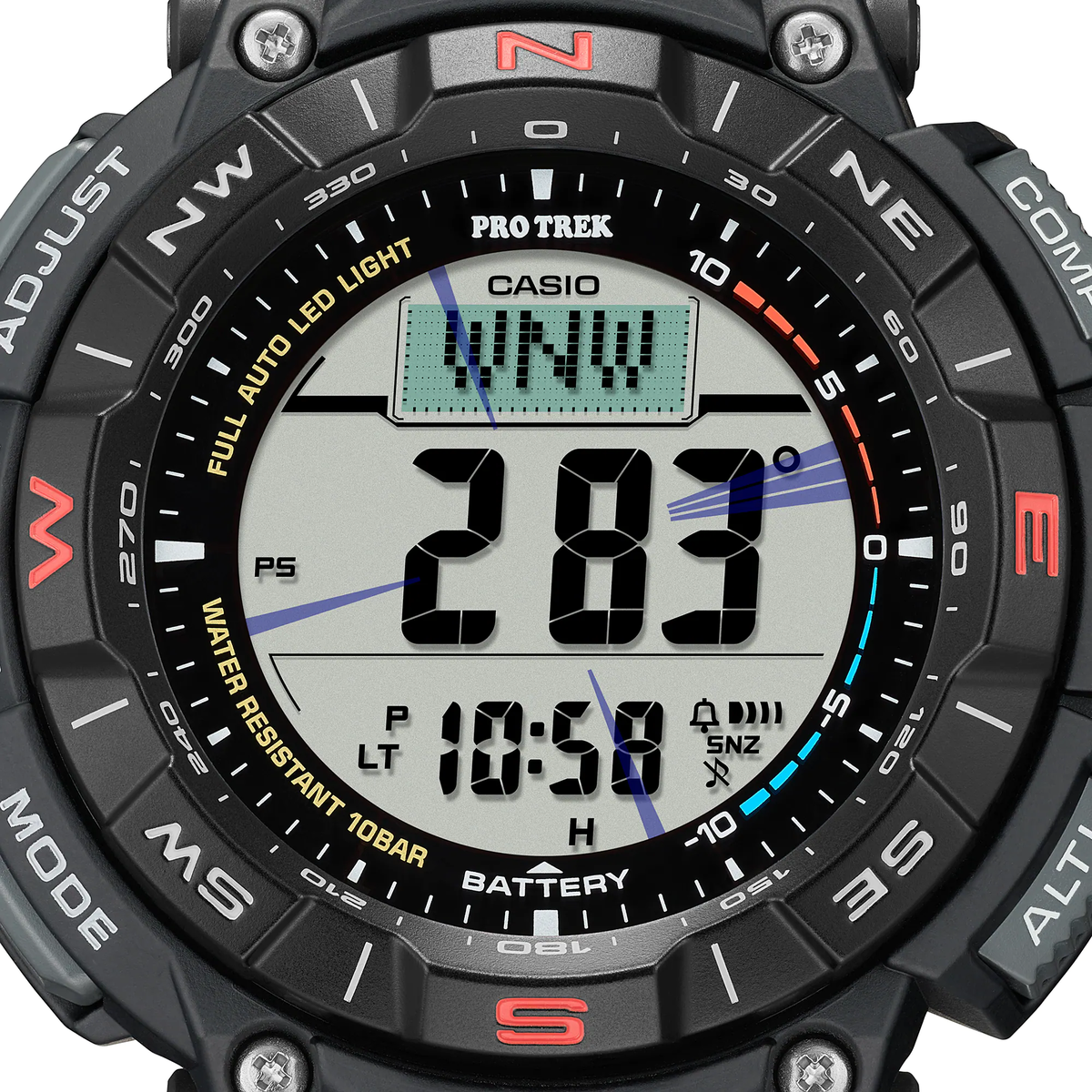 Casio digital sports watch for nature lovers - PRO TREK-PRG-340-1DR