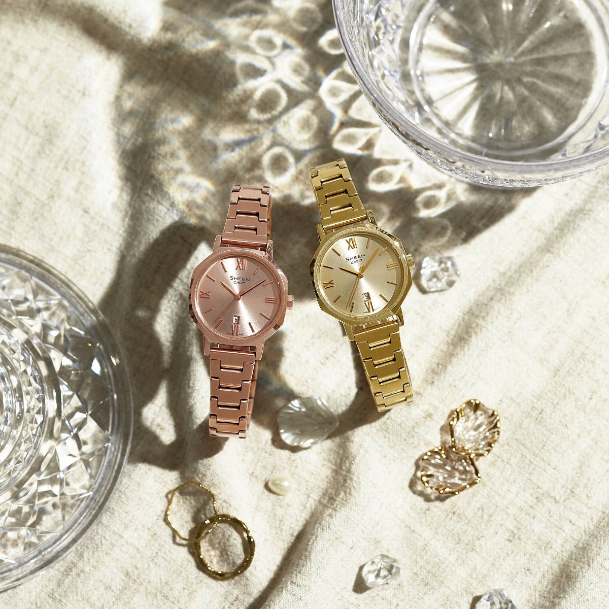 SHEEN Watch Analog SHE-4554PG-4AUDF