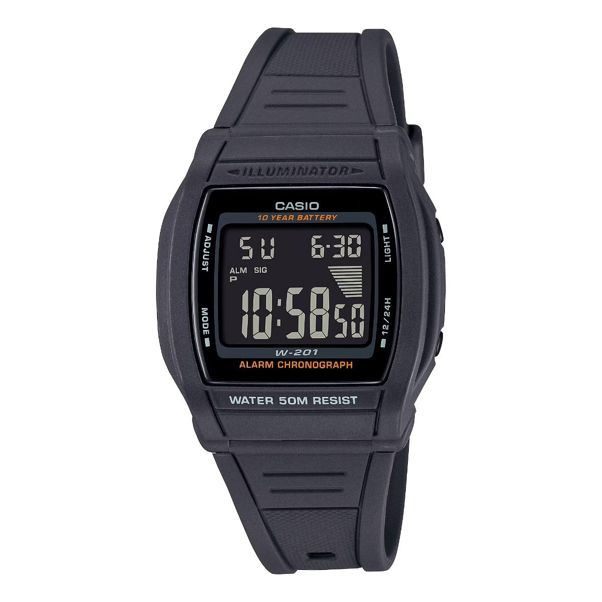 CASIO Digital Men's Watch W-201-1BVDF