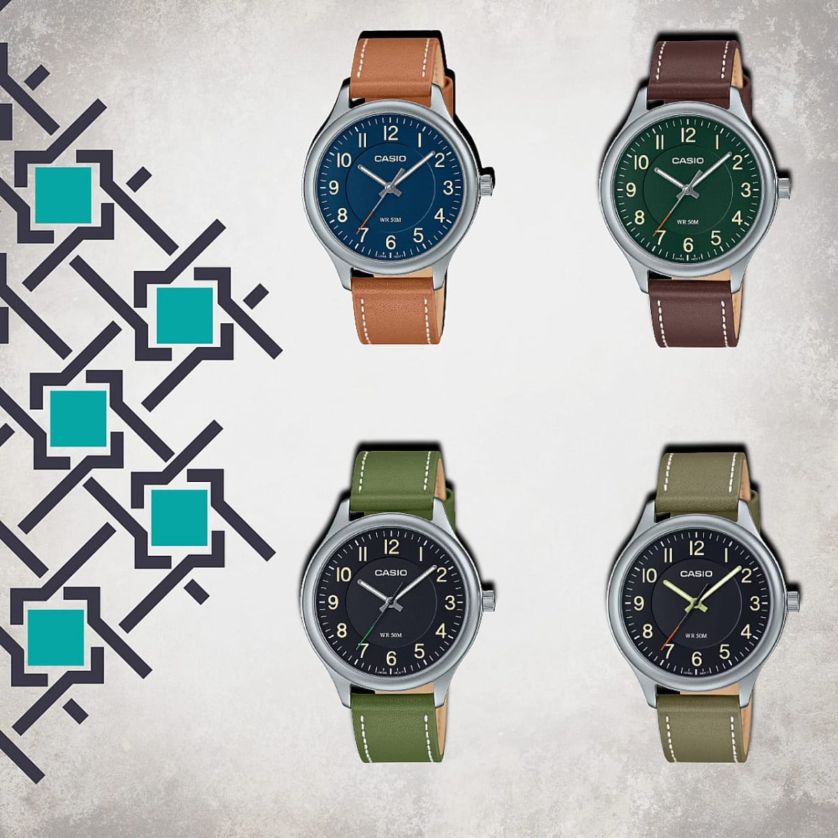 CASIO Youth Analog Men Watch MTP-B160L-3BVDF